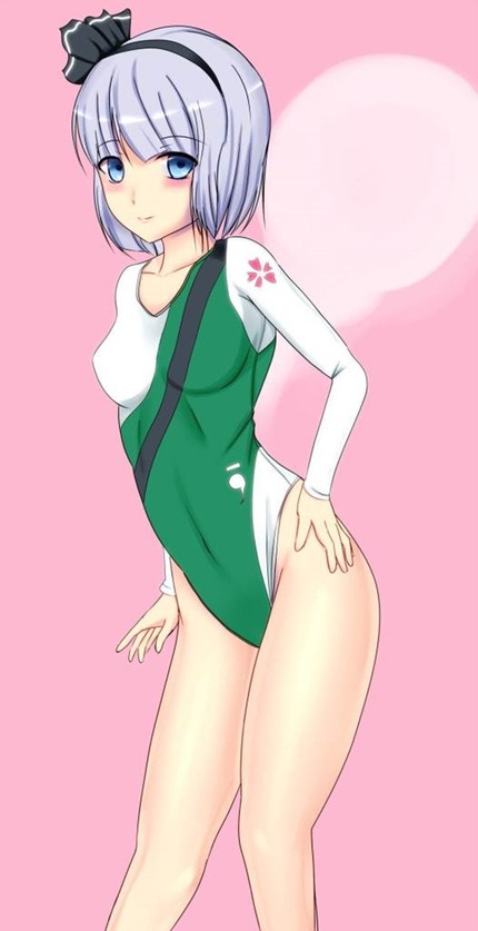 ハイレグ レオタード 競泳水着_二次エロ画像58