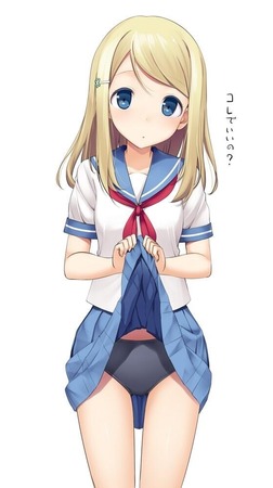 スカートたくし上げ59