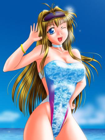 ハイレグ レオタード 競泳水着_二次エロ画像178