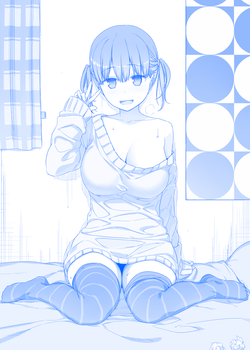 月曜日のたわわの巨乳女子高生、編込みちゃん11