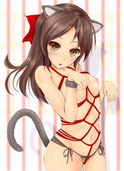 二次美少女が愛玩ペット状態1