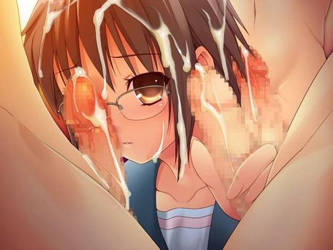 めがね ぶっかけ pic27