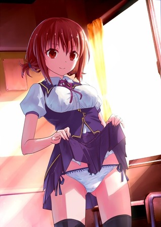 スカートたくし上げ19