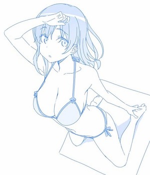 月曜日のたわわの巨乳女子高生、編込みちゃん15