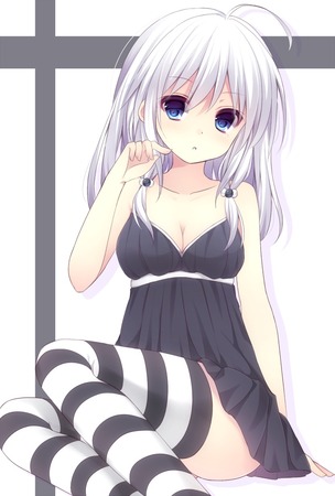 白髪 銀髪2