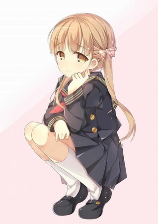 座っている女の子92