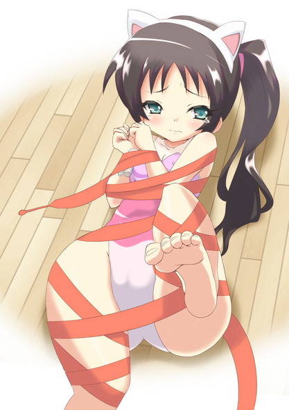 ハイレグ レオタード 競泳水着_二次エロ画像1