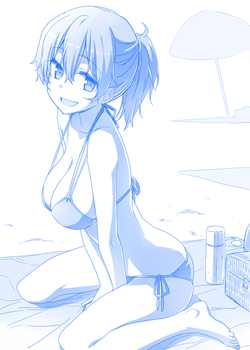 月曜日のたわわの巨乳女子高生、編込みちゃん8