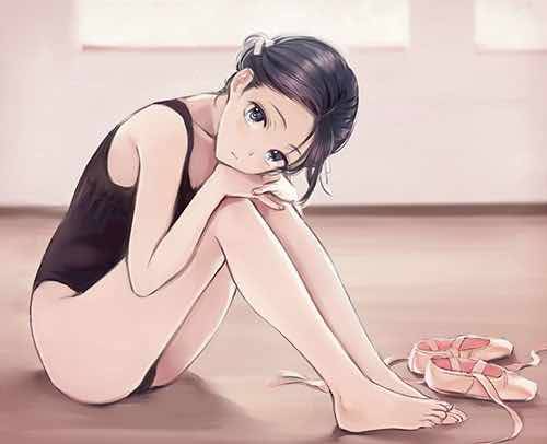 座っている女の子15