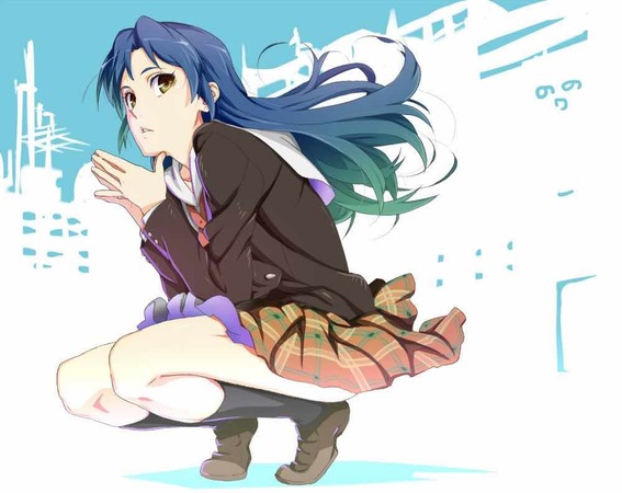 座っている女の子94