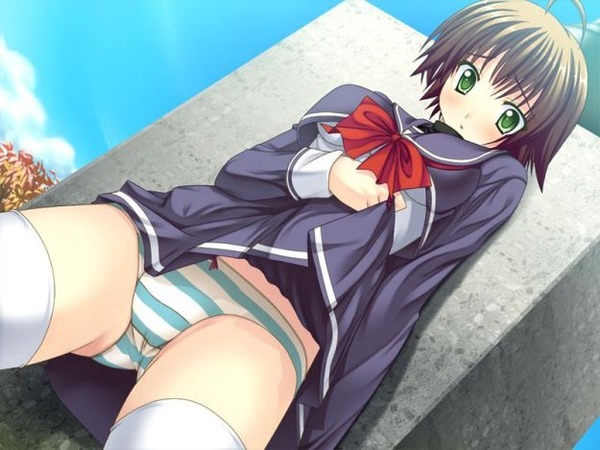 スカートたくし上げ28