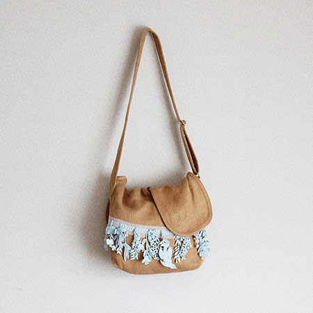 mina perhonen / ミナペルホネン | 2012SS | propeller bag forest parade リネン ショルダーバッグ | ベージュ | レディース mina perhonen / ミナペルホネン | 2012SS | propeller bag forest