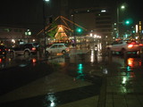 雪のない小松駅
