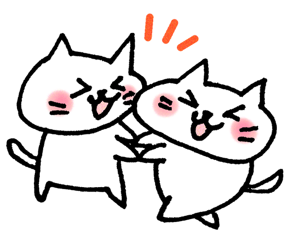 仲良し猫