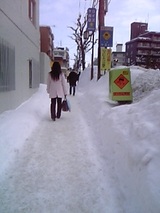 歩道の雪１