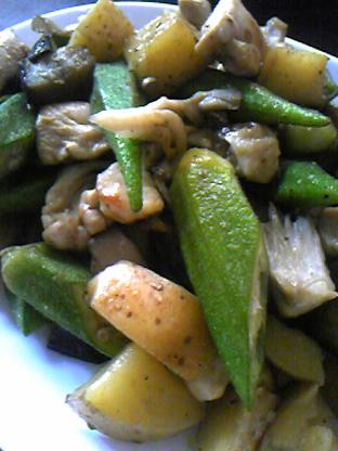 夏のスタミナ野菜ソテー