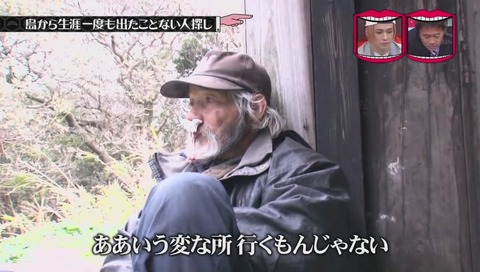 青ヶ島の仙人 取材に応じる