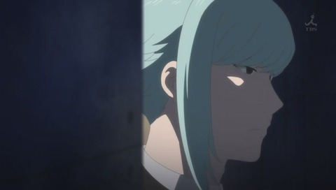 アニメ「魔法少女サイト」兄貴と刑事のシーン 画像