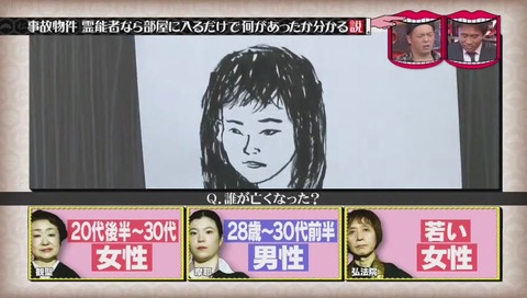 水曜日のダウンタウン 事故物件 霊能者なら部屋に入るだけで何があったかわかる説