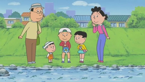カツオ 蛙を川に
