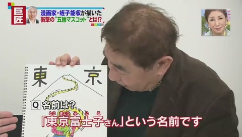 蛭子能収 東京オリンピックのマスコット 『東京富士子』