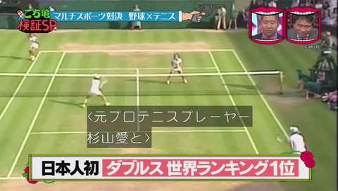 水曜日のダウンタウン こち亀検証 野球テニス
