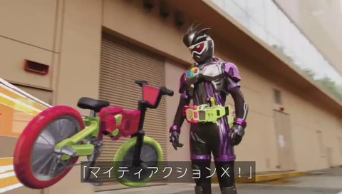 エグゼイド4話 自転車フォーム