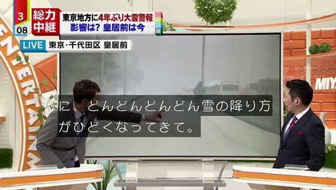 「情報ライブ ミヤネ屋」雪