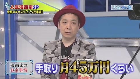 ナカイの窓 マンガ家SP アシスタント 給料