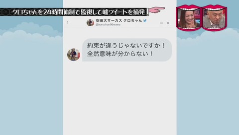 『水曜日のダウンタウン』クロちゃん監視企画 画像