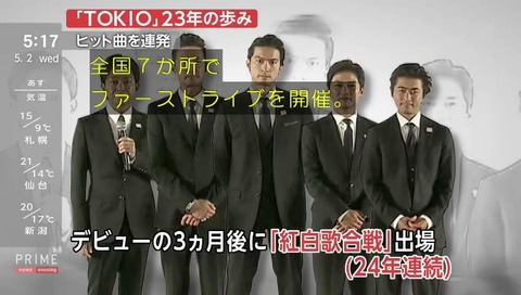 TOKIOの音楽活動23年
