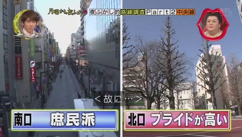 三鷹 北口 南口