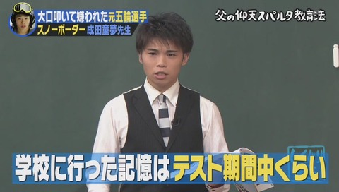 しくじり先生 成田童夢