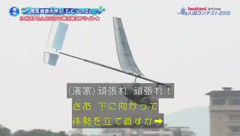 鳥人間コンテスト 2018 電気通信大学「らごぱすたん」