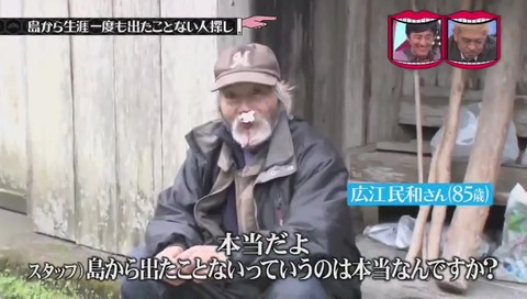 青ヶ島の仙人 取材に応じる