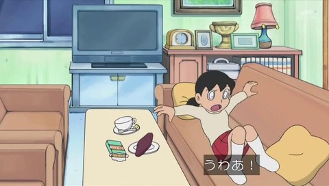 ドラえもん「みえないボディーガード」(かげながら)で鳥取地震