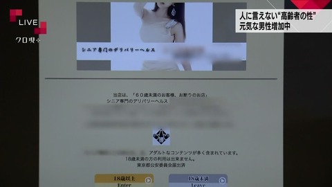 『クローズアップ現代プラス』 高齢者の性の問題の回