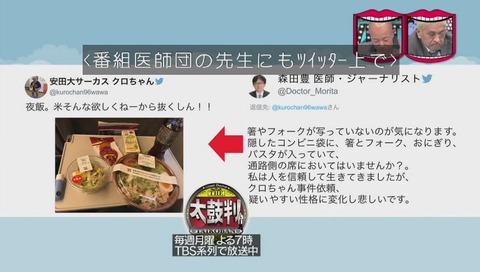 水曜日のダウンタウン「ベッドの中に人がいる が結局一番怖い説」医者 森田豊 クロちゃんツイート監視