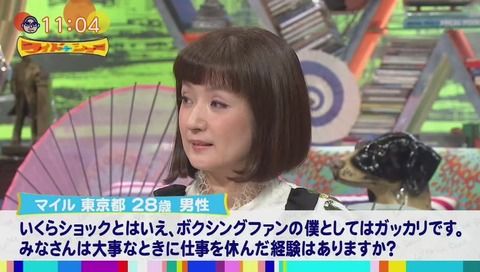 ワイドナショー シーサケット・ソールンビサイ 失恋で試合延期