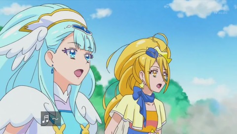 アニメ「HUGっと!プリキュア」初代プリキュア キュアブラック キュアホワイト 登場