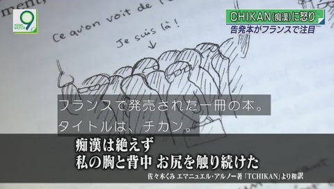 フランスで出版された「CHIKAN」