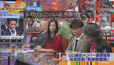 ワイドナショー 山口達也の話題