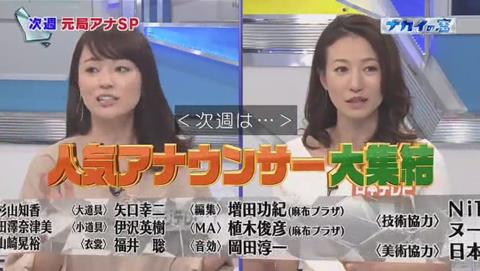 ナカイの窓 次回 人気アナウンサー