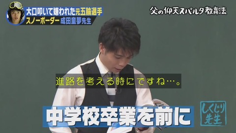 しくじり先生 成田童夢
