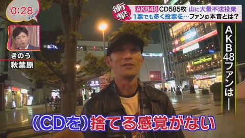 CD1万枚を買ったAKBファン