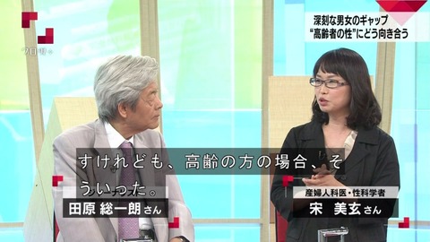 『クローズアップ現代プラス』 高齢者の性の問題の回