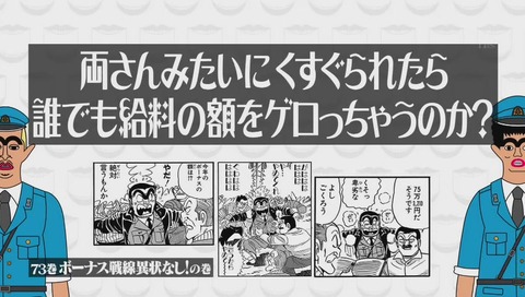 『水曜日のダウンタウン』「こち亀検証」くすぐり拷問