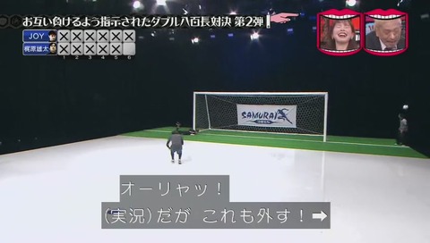水曜日のダウンタウン 八百長対決 サッカーPK