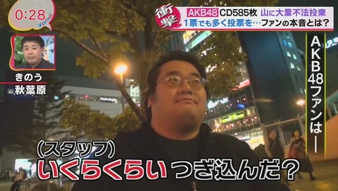 AKB48ファンへ「いくらつぎ込んだ?」