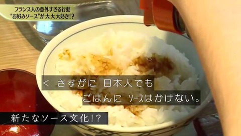 フランス人 ソースとご飯
